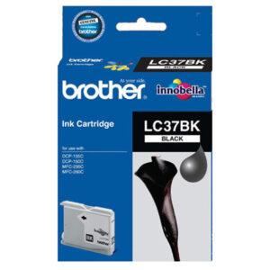 Brother LC-37BK Black Ink Cartridge - 350 pages